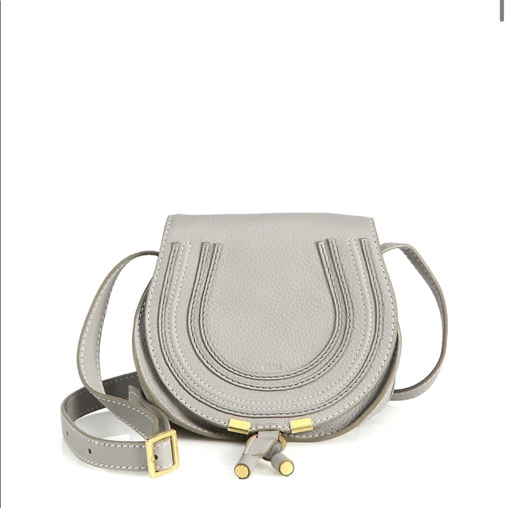 Chloe Small Marcie Leather Saddle Bag
